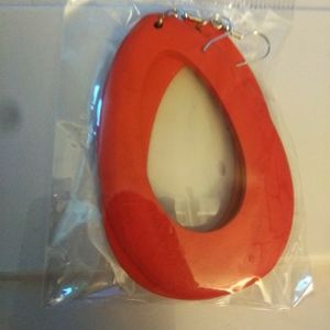 Wood Tear Drop Earrings